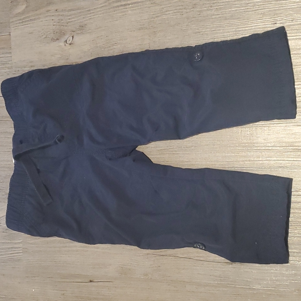 Old Navy | Toddler Lined Pants to Shorts | 12-18 Months | Navy Blue